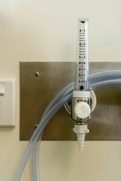 Кислородные Трубки Переключатели Найдены Вокруг Больничной Койки Медицинское Оборудование — стоковое фото
