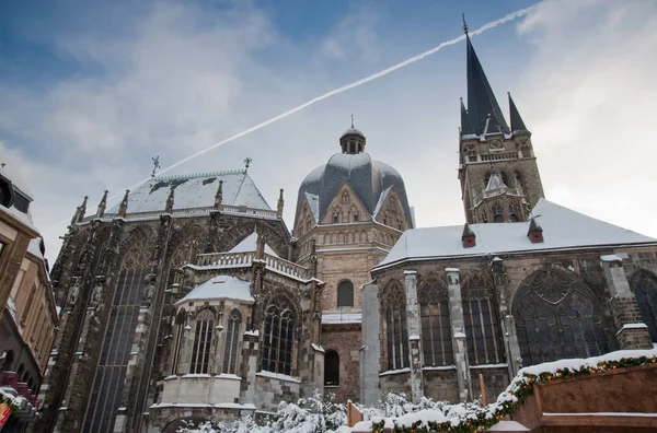 Katedra Akwizgranie Czasie Dziennym Niemcy — Zdjęcie stockowe