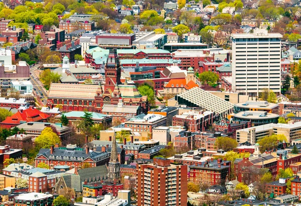 Luchtfoto Van Campus Van Harvard Universiteit — Stockfoto