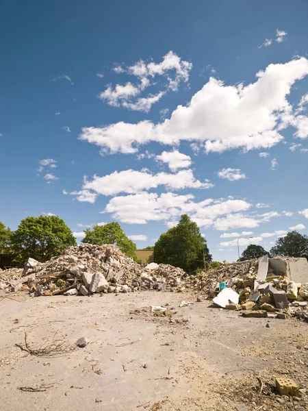 Rivnings Område Solig Dag — Stockfoto