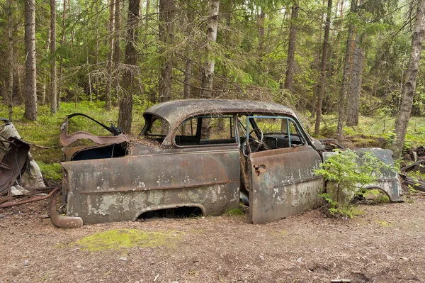 Despejo Carro Kirkoe Mosse Suécia — Fotografia de Stock