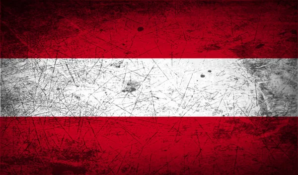 Bandiera Dell Austria Con Vecchia Texture Illustrazione — Foto Stock