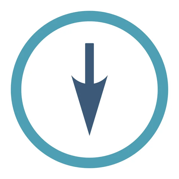 Sharp Arrow Raster Icon Este Símbolo Plano Redondeado Dibuja Con —  Fotos de Stock