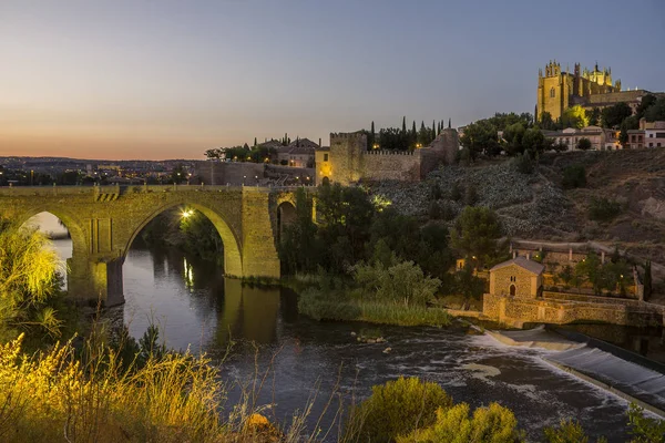 Puente San Martin Brug Van San Martin Taag Stad Toledo — Stockfoto