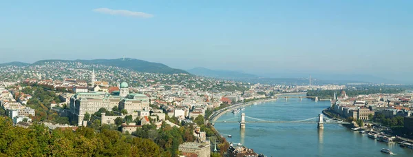 Vue Panoramique Budapest Hongrie Journée Ensoleillée — Photo