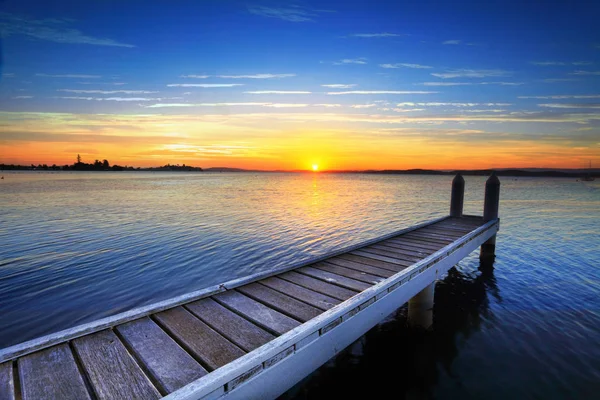 앉아서 당신을 존경으로 세레나데 벨몬트 맥쿼리 호수에서 게으른 — 스톡 사진