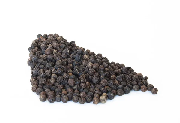 Black Pepper Isolated White Background — Stock Photo, Image