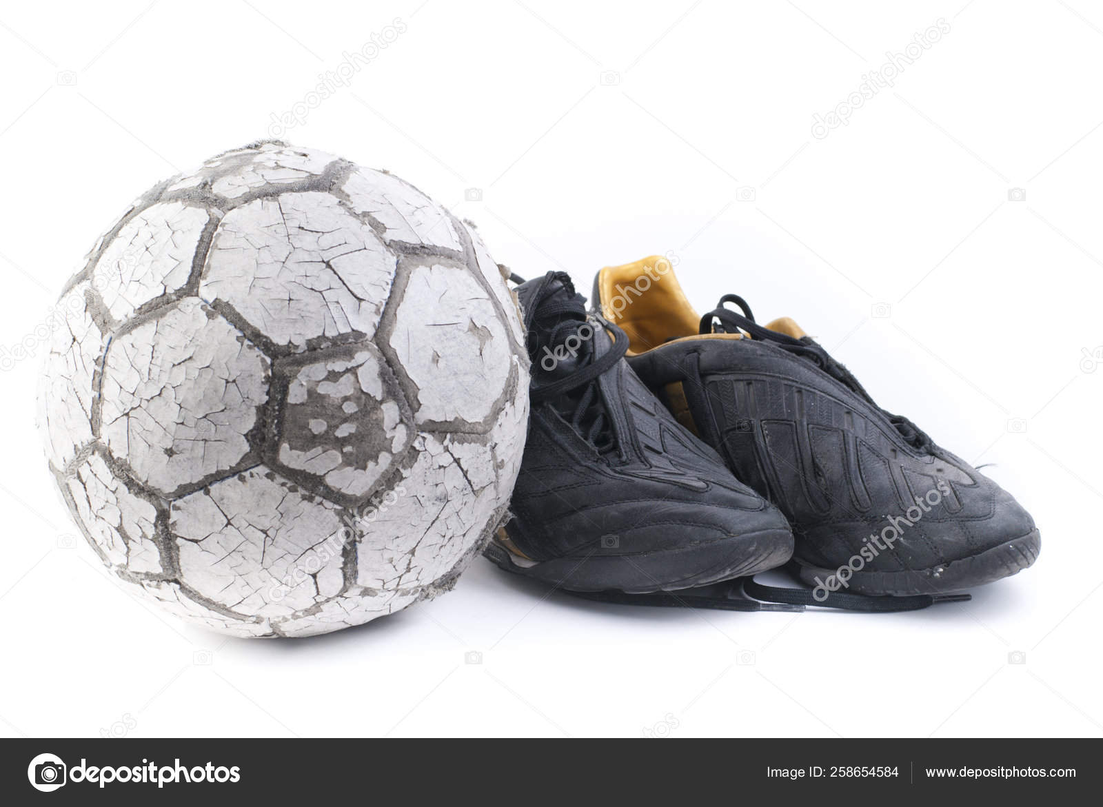 old soccer shoes