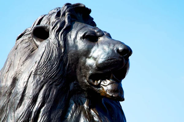 Mármore Estátua Cidade Velha Londres Inglaterra — Fotografia de Stock