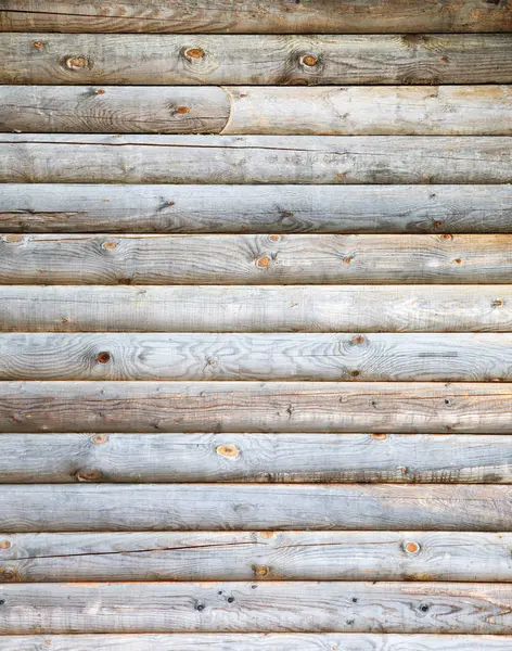 Old Fashion Rural Wall Wooden Logs — Stock Photo, Image