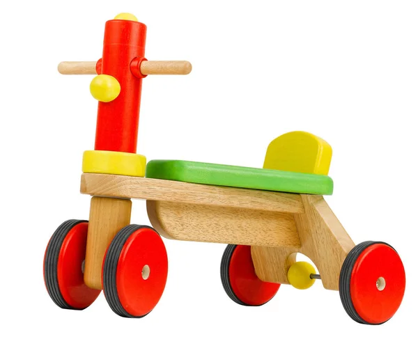 Wooden Toy Bicycle Kids Need Learn Drives — 스톡 사진