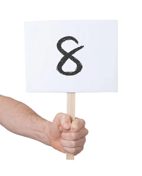 Sign Number Isolated White — Stock Photo, Image