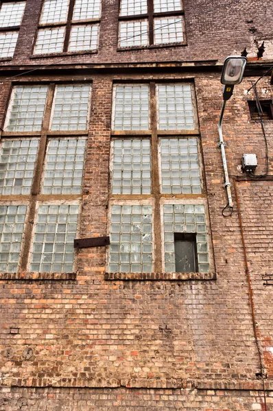 Ángulo Construcción Industrial Abandonado Tiro — Foto de Stock