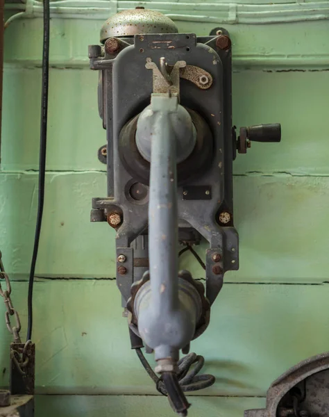 Старинный Классический Винтажный Телефон Стене — стоковое фото
