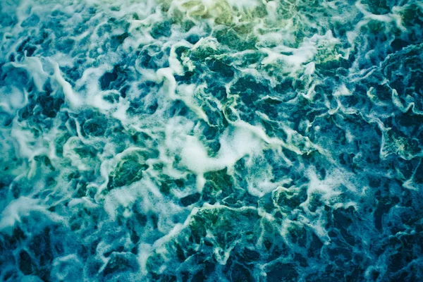 Stormy Blue Sea Wave Background — Stock Photo, Image