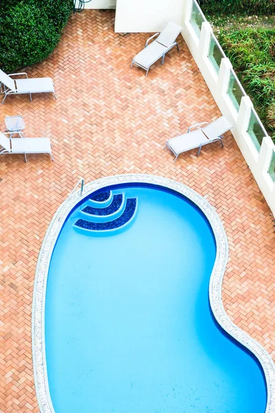 Apartment Complex Vacant Swimming Pool — Stock Photo, Image