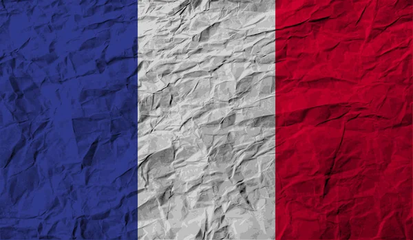 Флаг Франции Старой Текстурой Иллюстрация — стоковое фото