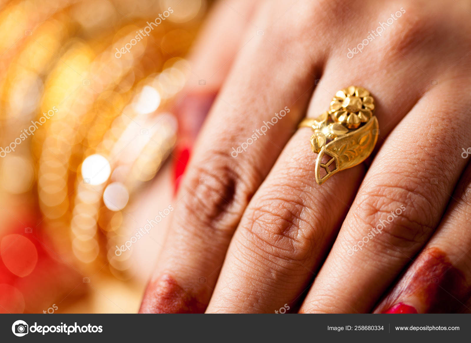 1gram Gold|elegant 3mm Cubic Zirconia Bridal Set - Yellow Gold Color,  Wedding Band