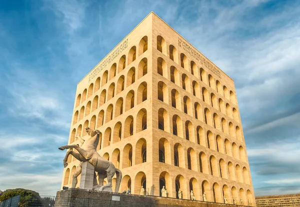 Rome March Palazzo Della Civilt Italiana Aka Square Colosseum Rome — Stock Photo, Image