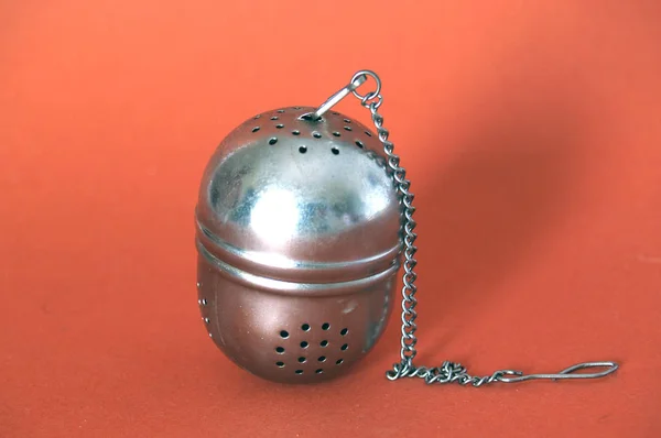 Close Shot Tea Strainer — Stock Photo, Image