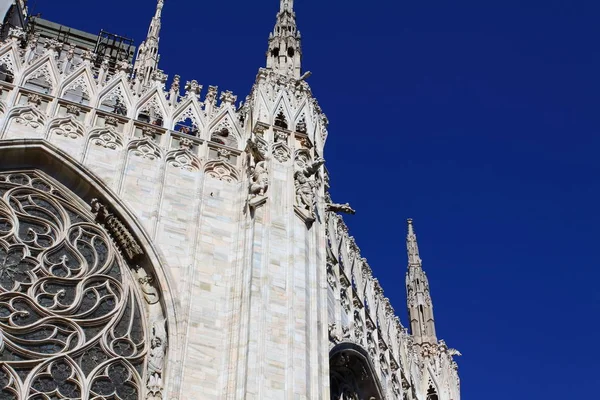 Duomo Milano Gothic Cacathedral Church Milan Italy — стокове фото