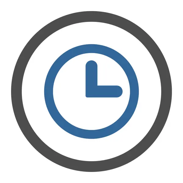 Ícone Relógio Raster Este Símbolo Plano Arredondado Desenhado Com Cores — Fotografia de Stock