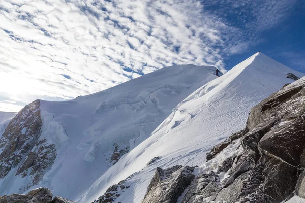 Mont Blanc Frankreich Beim Aufstieg Zum Gipfel — Stockfoto