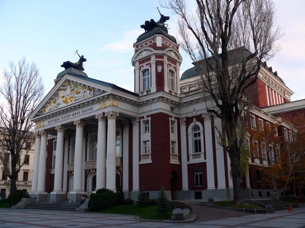 Ivan Vazov National Theater Sofia Bulgarien — Stockfoto