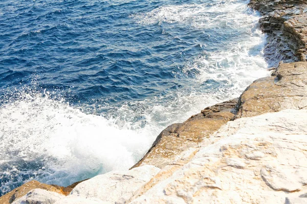 Foto Del Hermoso Mar Fluctuante Grecia — Foto de Stock