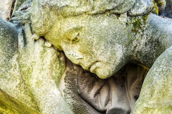 Detalle Una Escultura Luto Cementerio —  Fotos de Stock