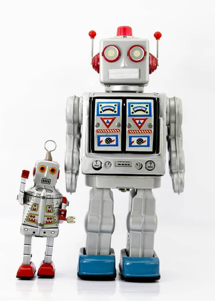 Kreskówki Roboty Zabawki Clos Eup — Zdjęcie stockowe