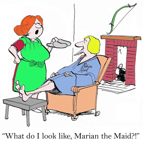 What Look Marian Maid — стокове фото