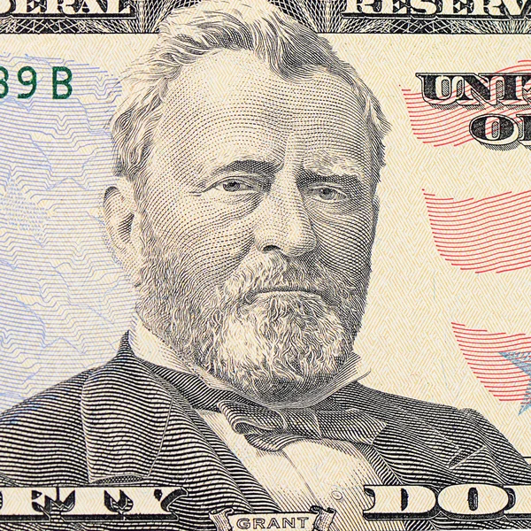 Πρόσωπο Του Χορηγήσει Νομοσχέδιο Δολάριο — Φωτογραφία Αρχείου