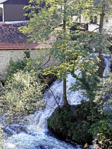 Rastoke Pueblo Cascadas Croacia —  Fotos de Stock