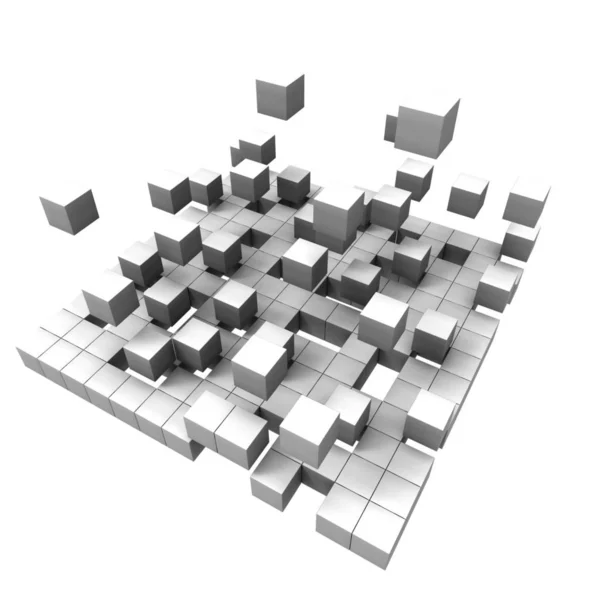 立方体 抽象未来背景 — 图库照片