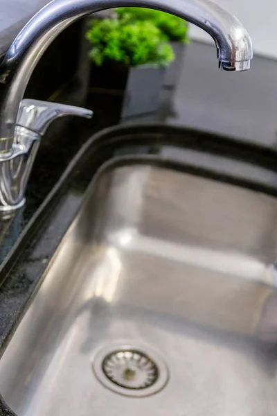 Сухой Кран Кухне Питание Водой Воды — стоковое фото