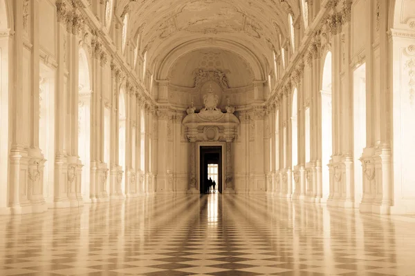 Vista Galleria Diana Palácio Real Venaria Perto Torino Região Piemonte — Fotografia de Stock