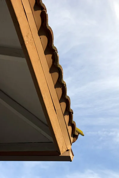 Teil Des Daches Eines Hauses — Stockfoto