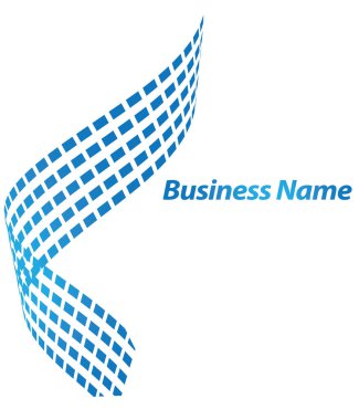 Business logo design on white  clipart