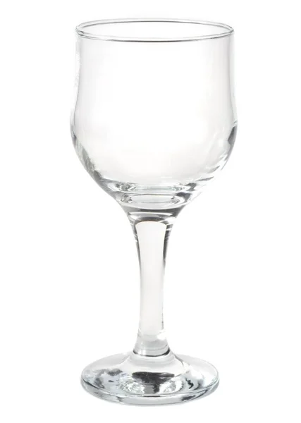 Vidrio Vino Vacío Aislado Sobre Fondo Blanco — Foto de Stock