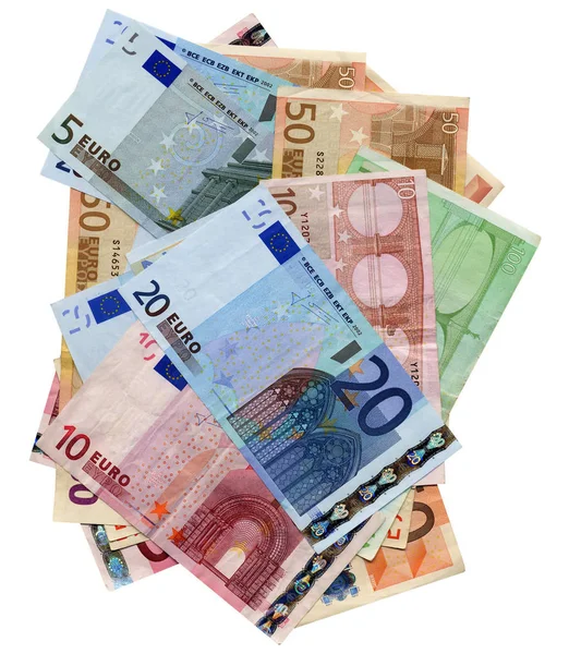 Geld Van Eurobankbiljetten Valuta Van Europese Unie — Stockfoto