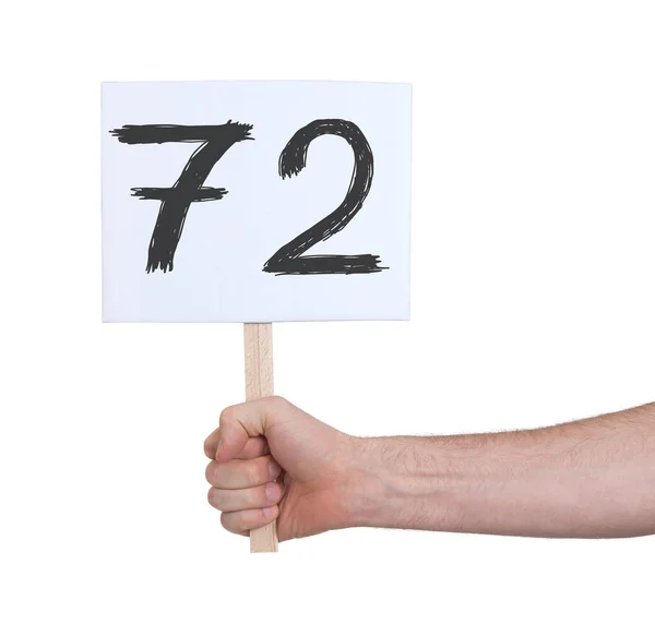 Sign Number Isolated White — Stock Photo, Image