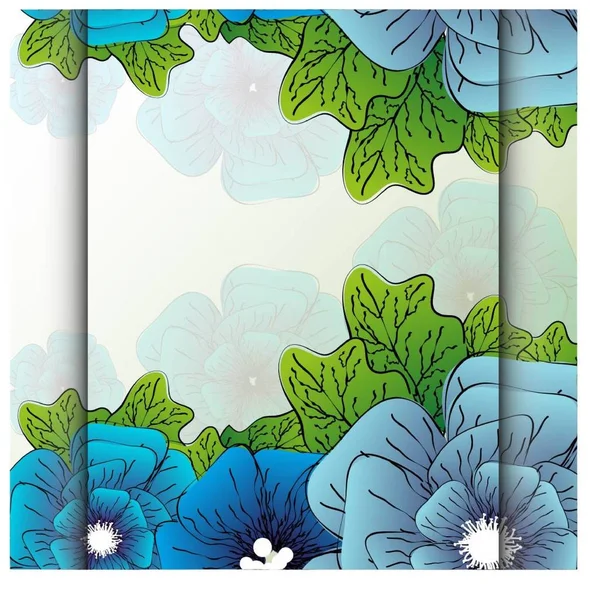 Cartão Com Fundo Floral Abstrato — Fotografia de Stock