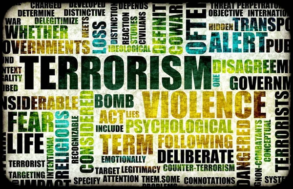 Terrorism Alert Eller Hög Terrorist Threat Level — Stockfoto