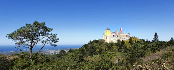 Панорамний Вид Пенья Замок Сінтрі Португалія — стокове фото