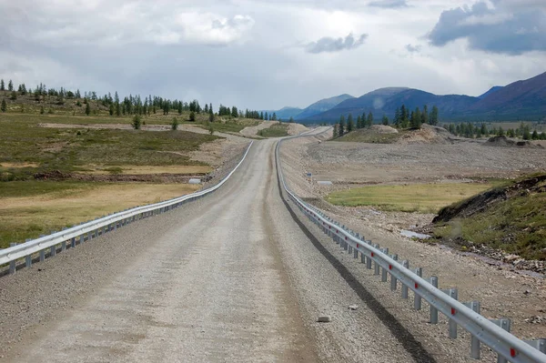 Çakıl Yol Kolyma Devlet Karayolu Rusya Outback — Stok fotoğraf