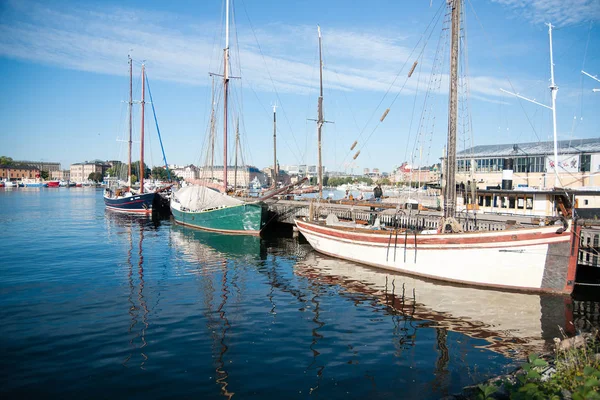 Reser Stockholm Fartyg Sommarsemester — Stockfoto