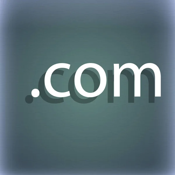 Domain Com Zeichen Symbol Top Level Domain Symbol Auf Dem — Stockfoto