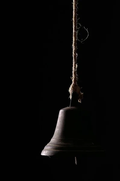 Sziluett Lámpa Fekete Alapon — Stock Fotó