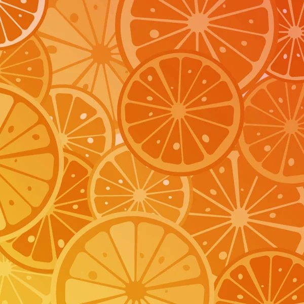 Orangenscheiben Hintergrund Illustration — Stockfoto